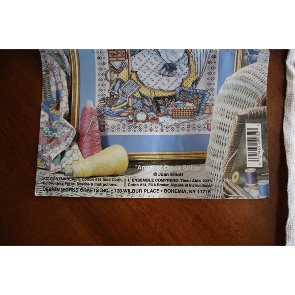 FINISHED Design Works Counted Cross Stitch Kit # 9952 Angel Of Cross Stitch - Picture 5 of 10